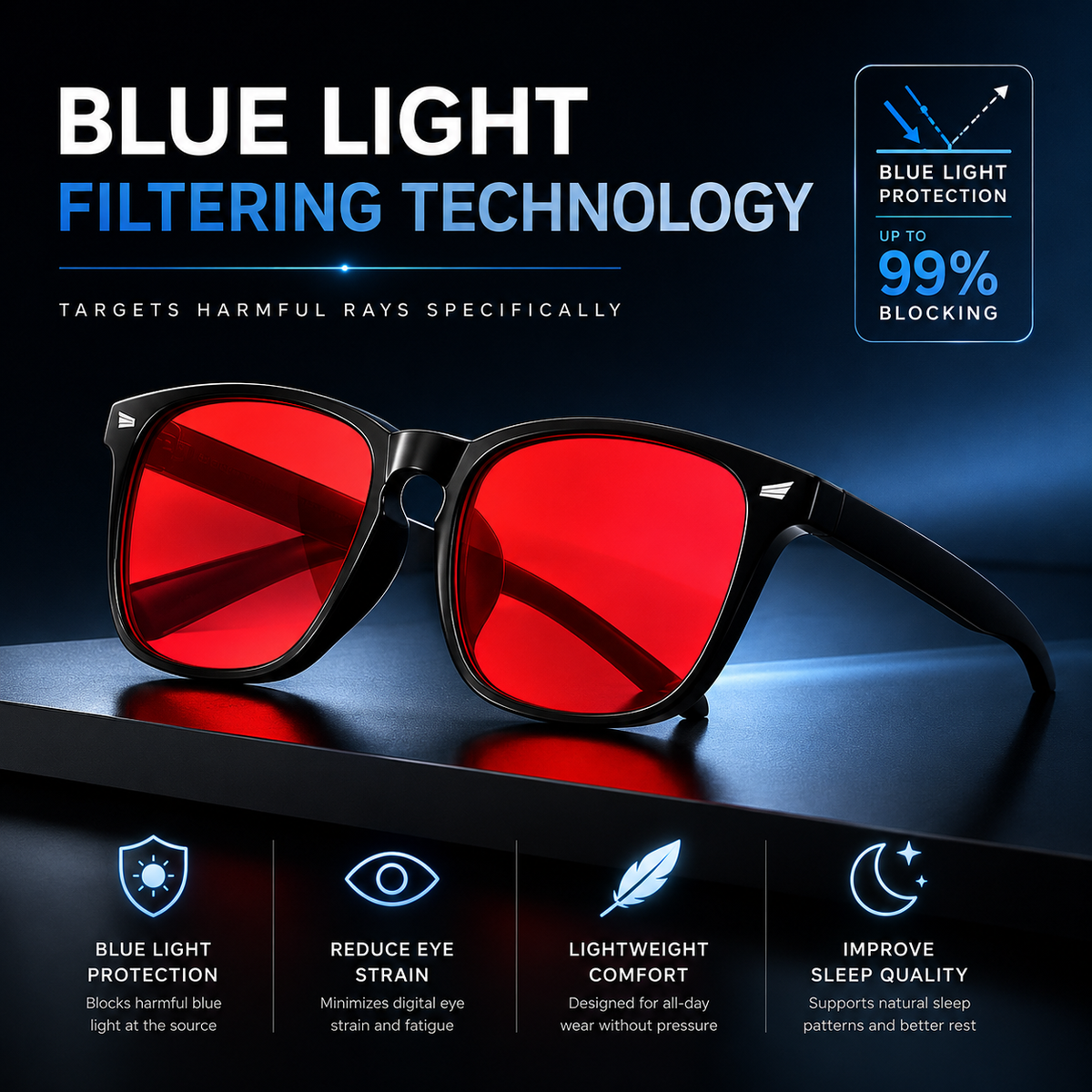 Uveus Blue Light Blocking Glasses