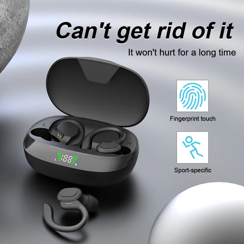 SHUKE Wireless Bluetooth Earbuds – Sport EarHook, 9D HiFi Stereo