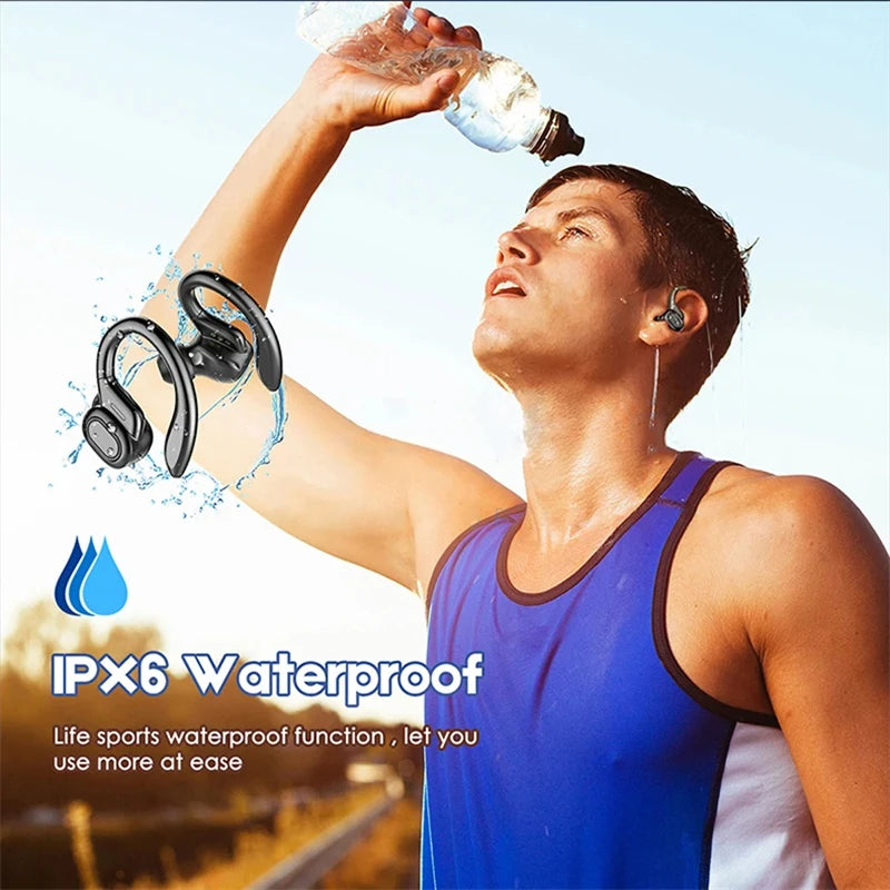 SHUKE Wireless Bluetooth Earbuds – Sport EarHook, 9D HiFi Stereo