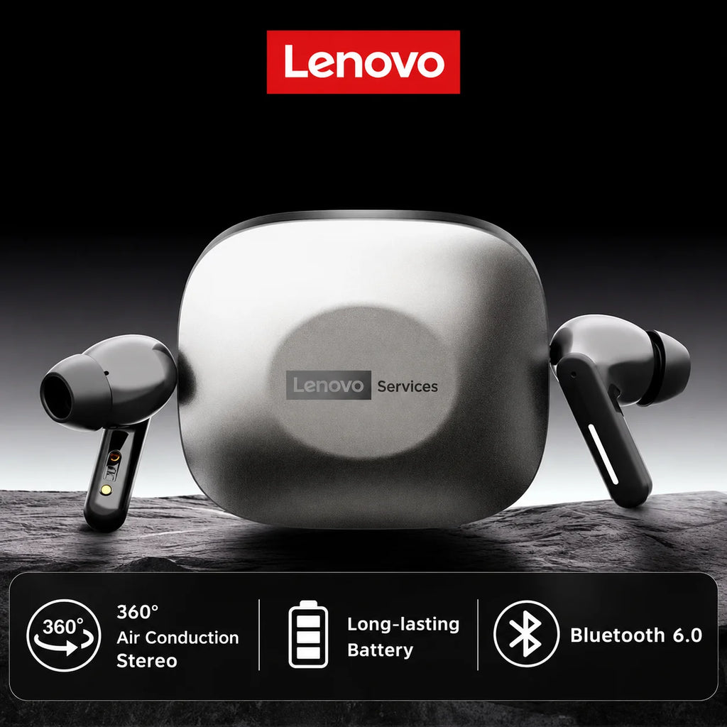 New Lenovo LE209 Wireless Bluetooth Earphone Business Music Bluetooth Headphone HD Call with Mic 30H Battery Life
