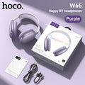 hoco Over the Ear Bluetoothe 5.4 Headphones Sports Wireless Earphone Headsets with Microphone for Phone Call Fabric Eartips