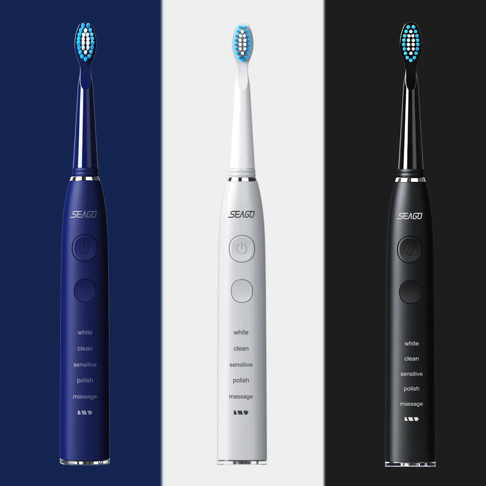 Seago Electric Toothbrush SG-575 – 360-Day Battery, IPX7 Waterproof