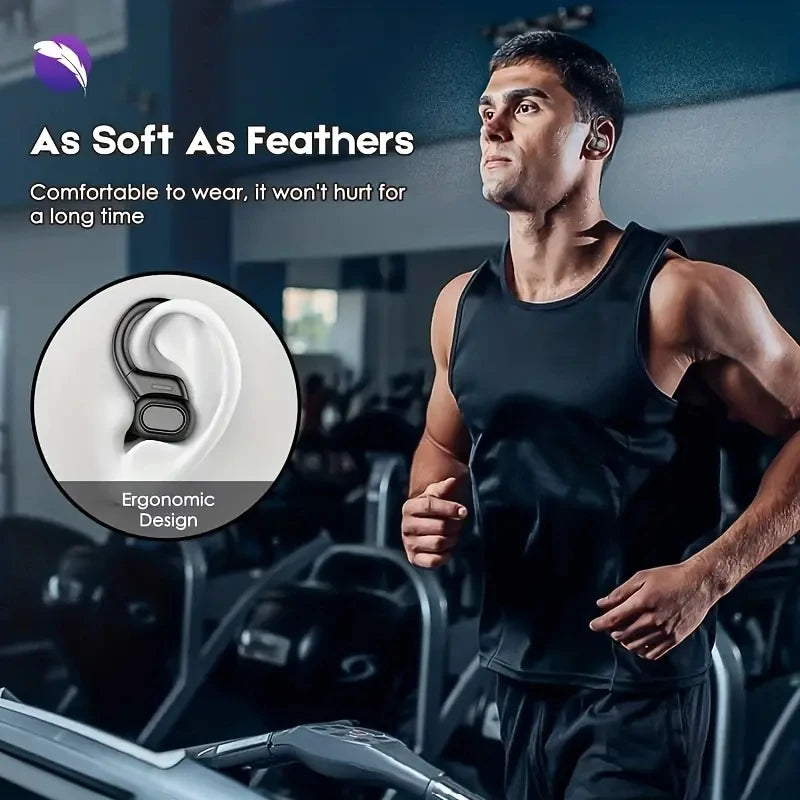 SHUKE Wireless Bluetooth Earbuds – Sport EarHook, 9D HiFi Stereo