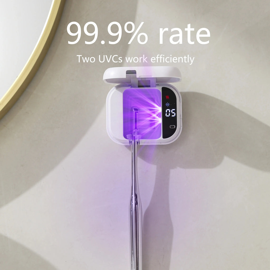 JUSTLANG UV Toothbrush Sanitizer – Rechargeable Portable Cleaner