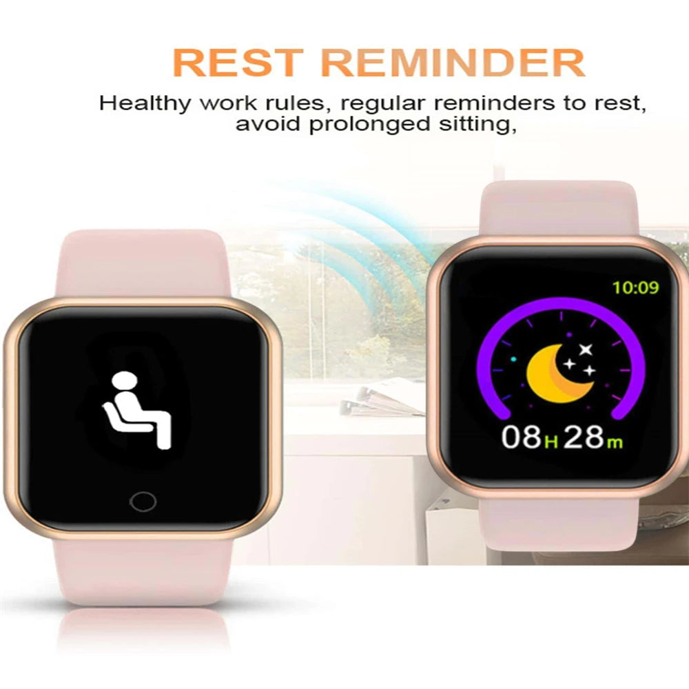 Y68 Smart Watch – Fitness Tracker with Heart Rate Monitor for Men & Women