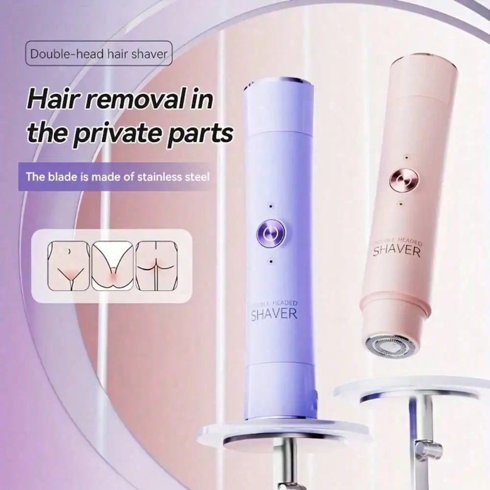 2 In 1 Electric Shaver For Women, Electric Razors For Women Shaving - Hair Removal For Wet & Dry Use, Hypoallergenic Blades, Facial Hair Removal, Usb Rechargeable
