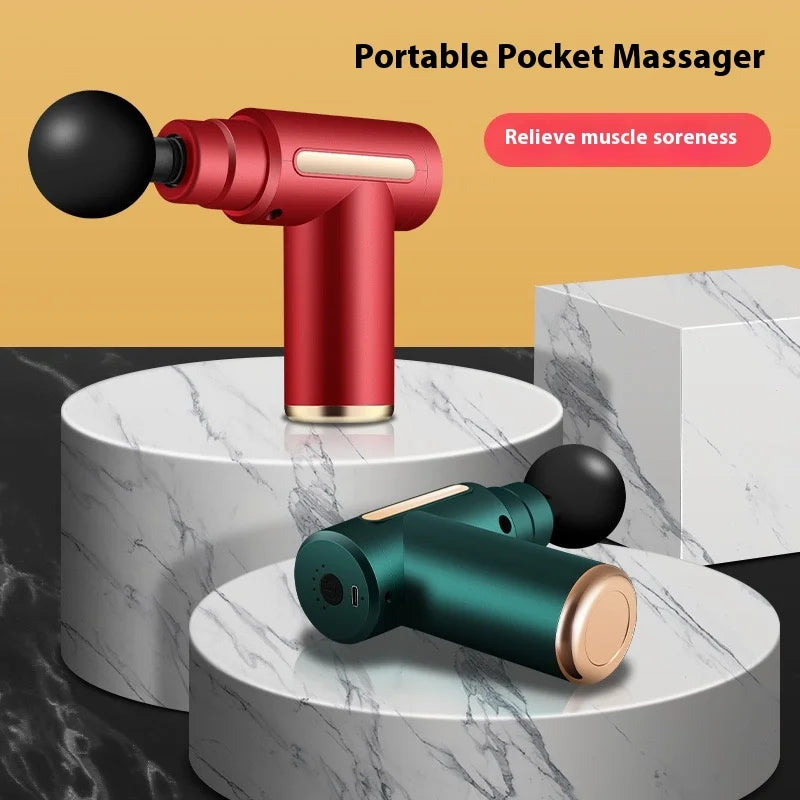 Portable Massage Gun – Deep Tissue Muscle Relief for Back & Neck