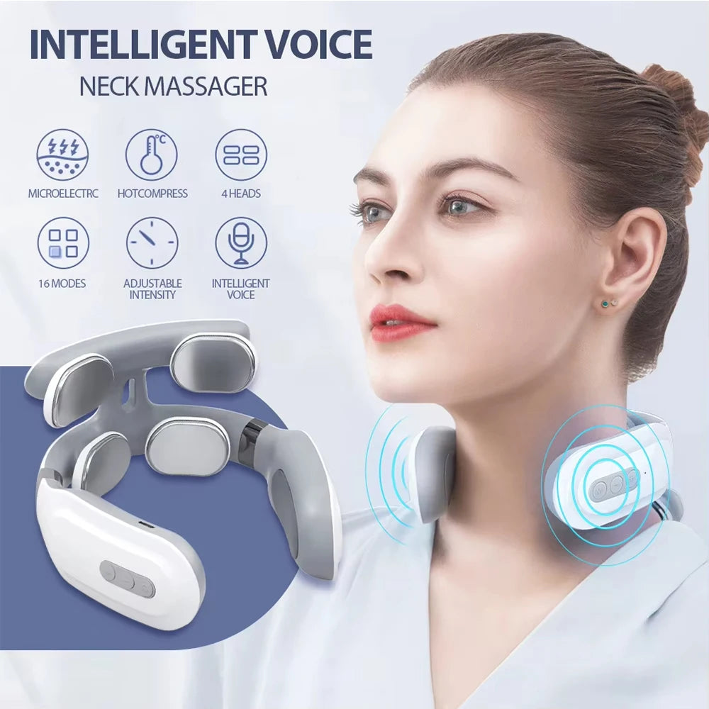 Neck Massager – Portable Smart Cervical Pain Relief Device
