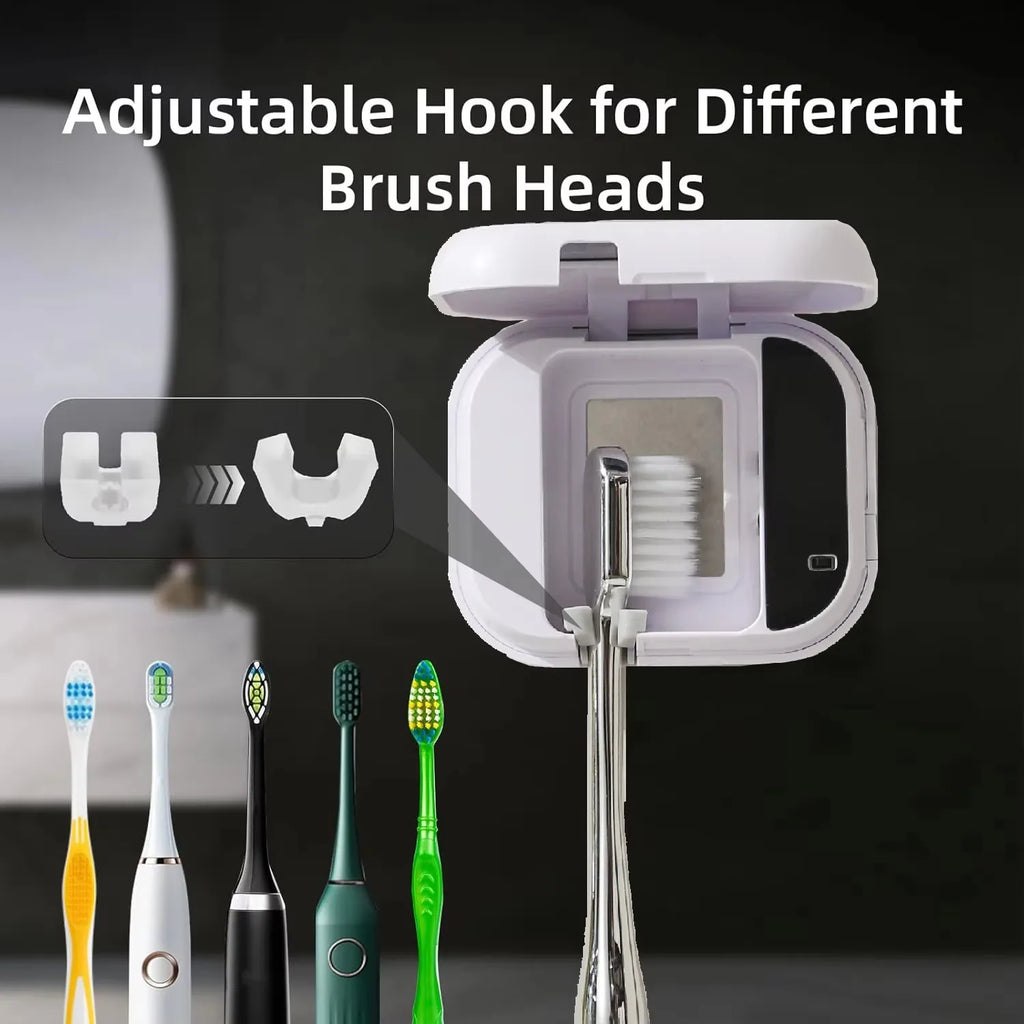 JUSTLANG UV Toothbrush Sanitizer – Rechargeable Portable Cleaner