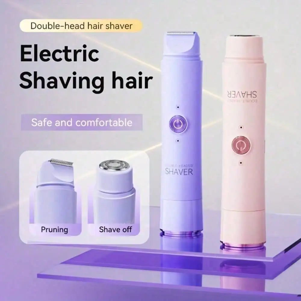 2 In 1 Electric Shaver For Women, Electric Razors For Women Shaving - Hair Removal For Wet & Dry Use, Hypoallergenic Blades, Facial Hair Removal, Usb Rechargeable