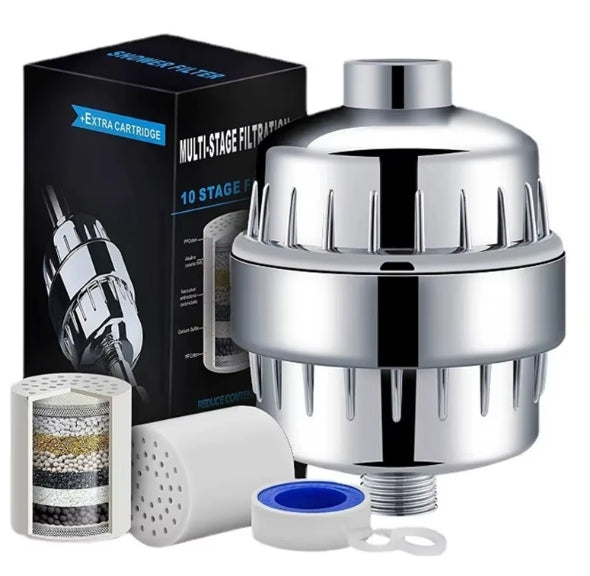 15-Stage Shower Filter – Remove Chlorine, Fluoride & Heavy Metals