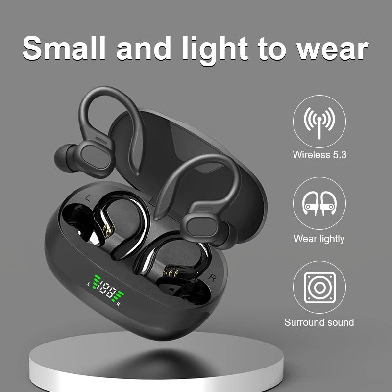 SHUKE Wireless Bluetooth Earbuds – Sport EarHook, 9D HiFi Stereo