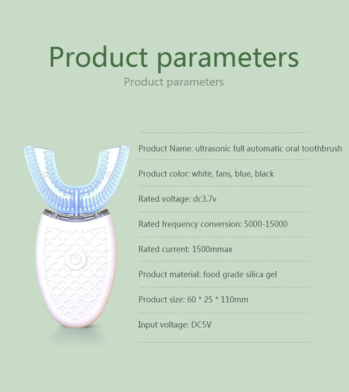Electric Toothbrush – U-Shaped Sonic Whitening Brush